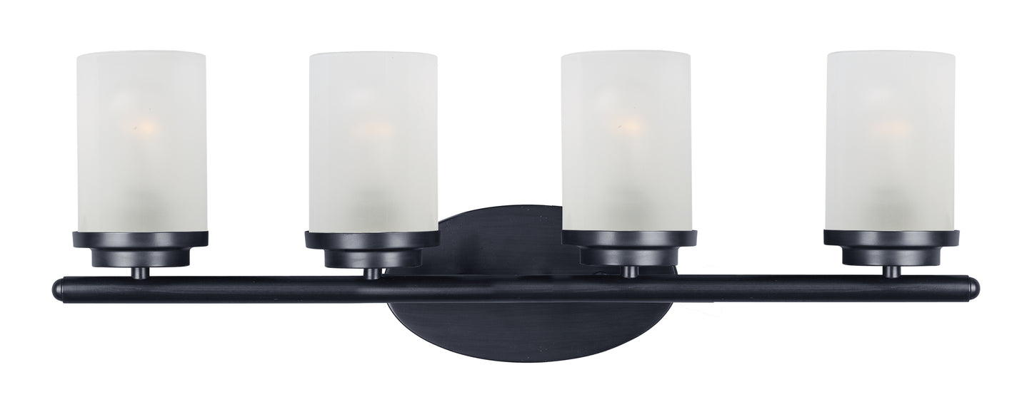 Corona 4-Light Bath Vanity Black by Maxim Lighting