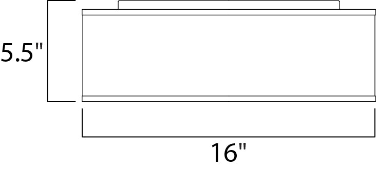 Prime 16" LED Flush Mount by Maxim Lighting