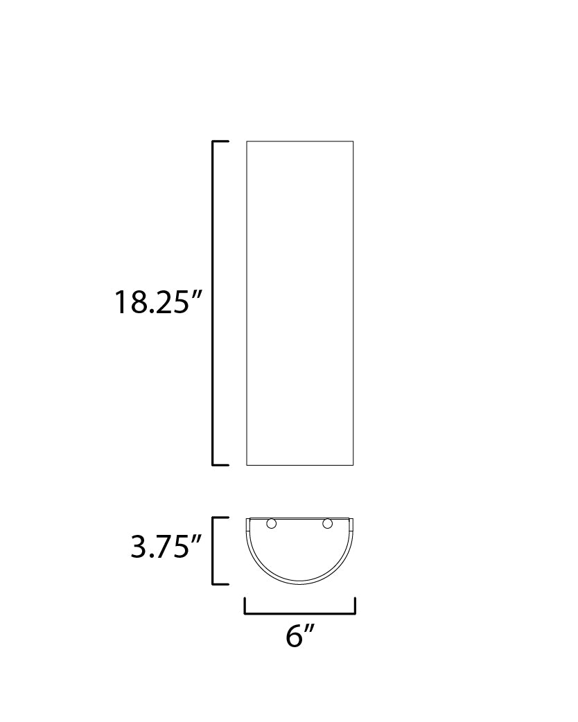 Prime 18" Tall LED Sconce by Maxim Lighting