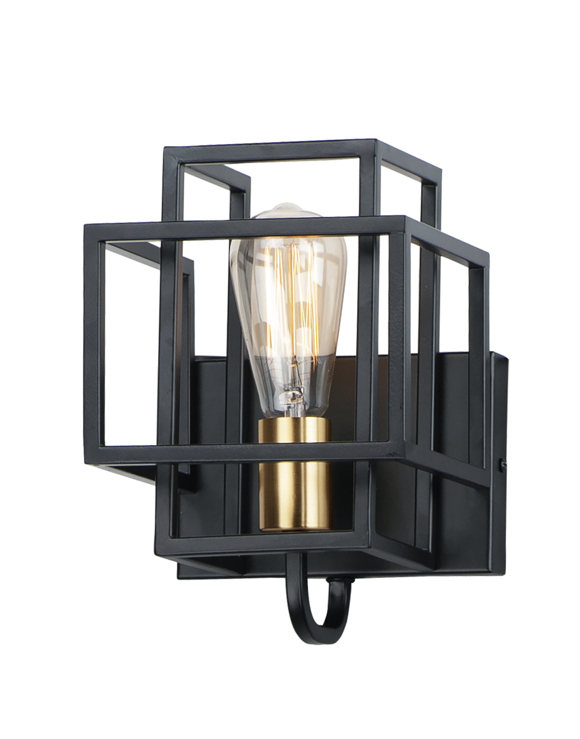 Liner Wall Sconce Black/Satin Brass by Maxim Lighting