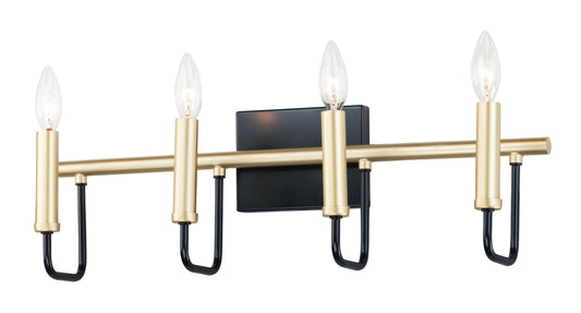 Sullivan 4-Light Bath Vanity Black/Gold by Maxim Lighting