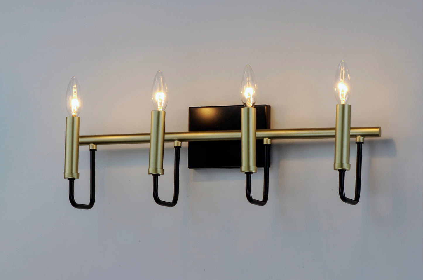 Sullivan 4-Light Bath Vanity Black/Gold by Maxim Lighting