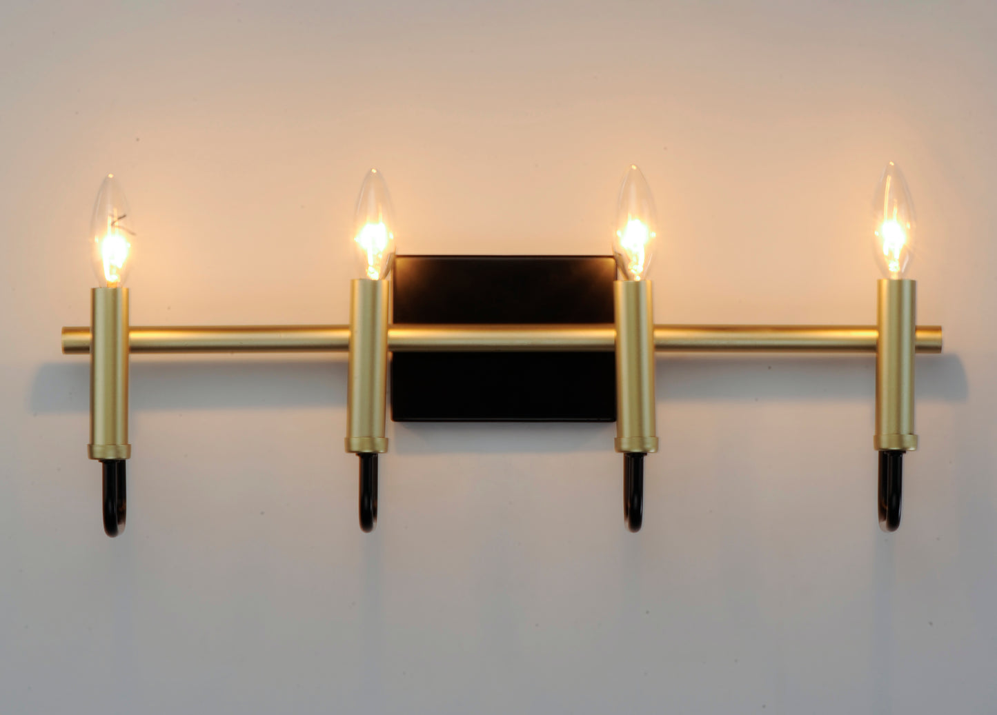 Sullivan 4-Light Bath Vanity Black/Gold by Maxim Lighting
