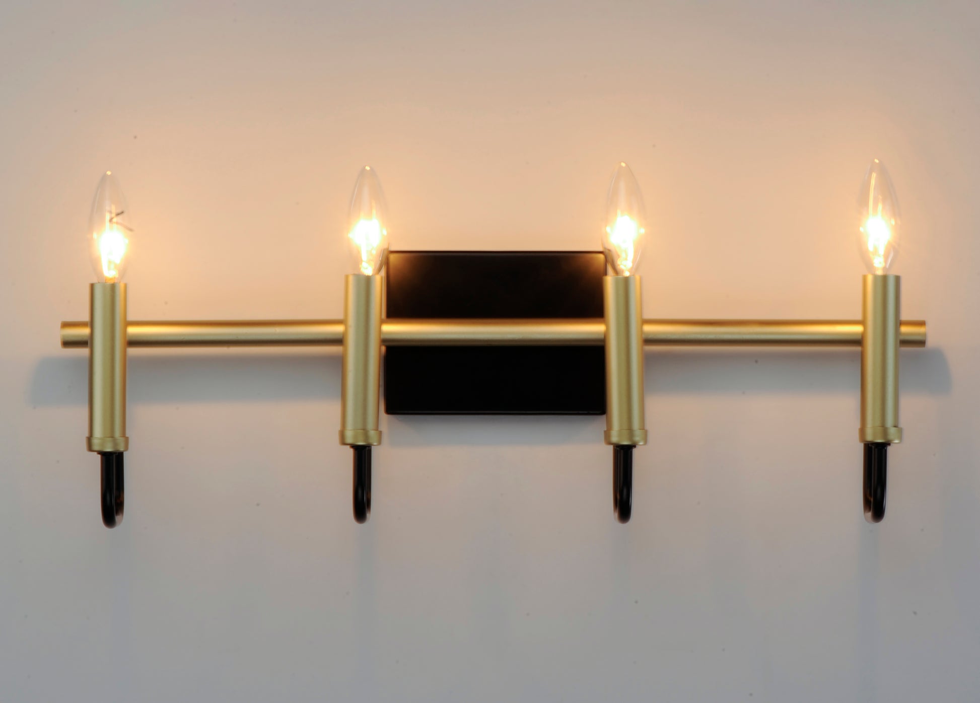 Sullivan 4-Light Bath Vanity Black/Gold by Maxim Lighting