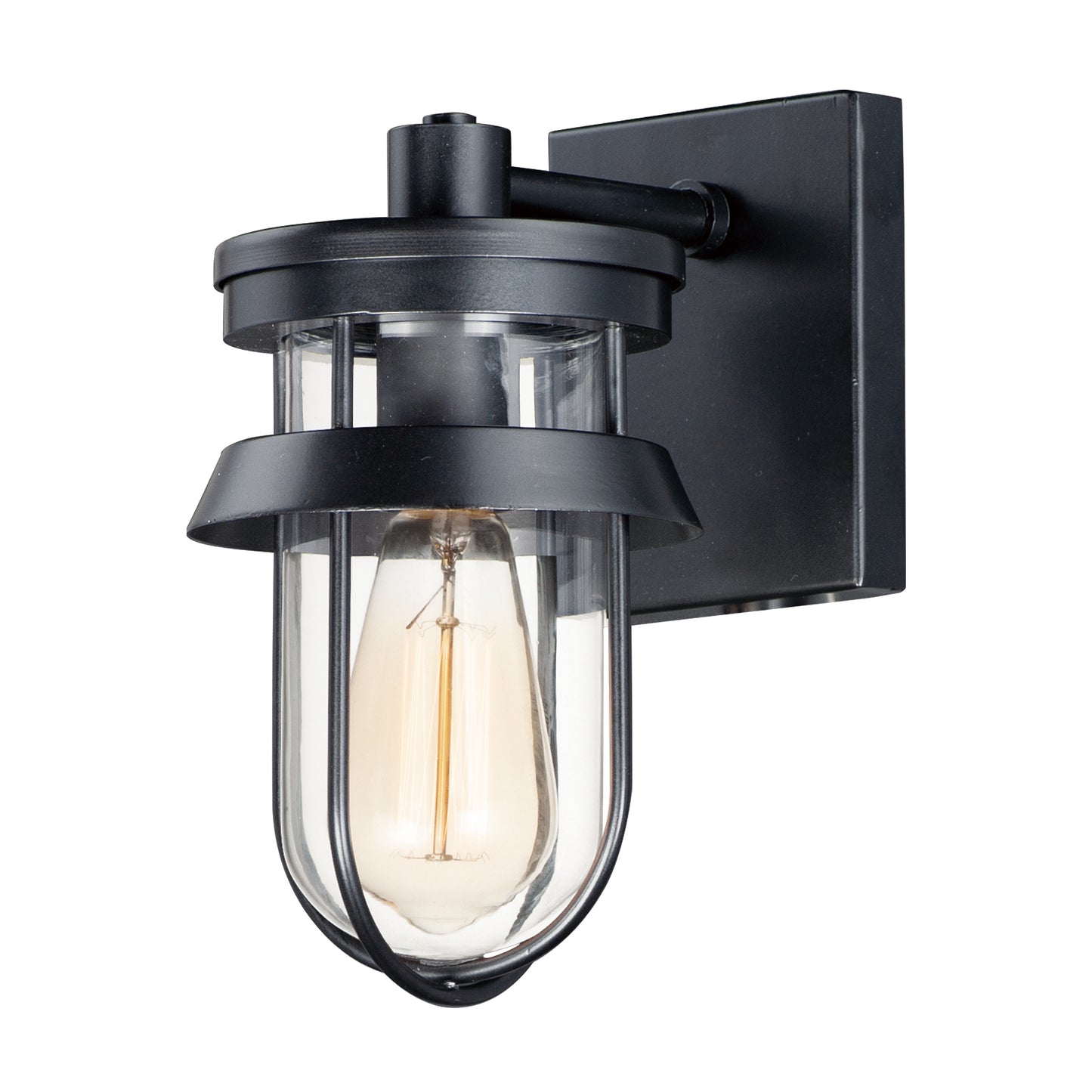 Breakwater Outdoor Wall Sconce Black by Maxim Lighting