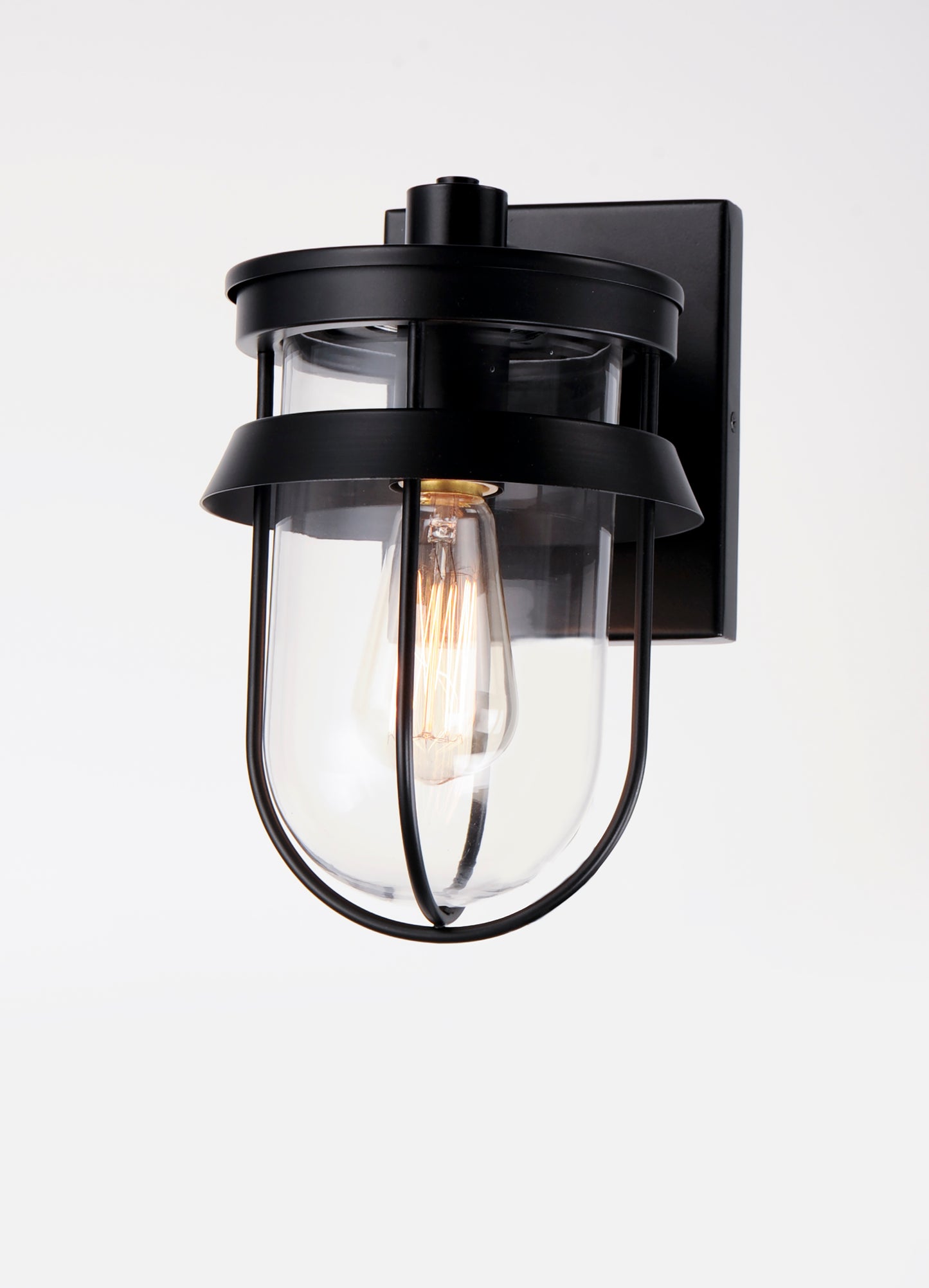 Breakwater Outdoor Wall Sconce Black by Maxim Lighting