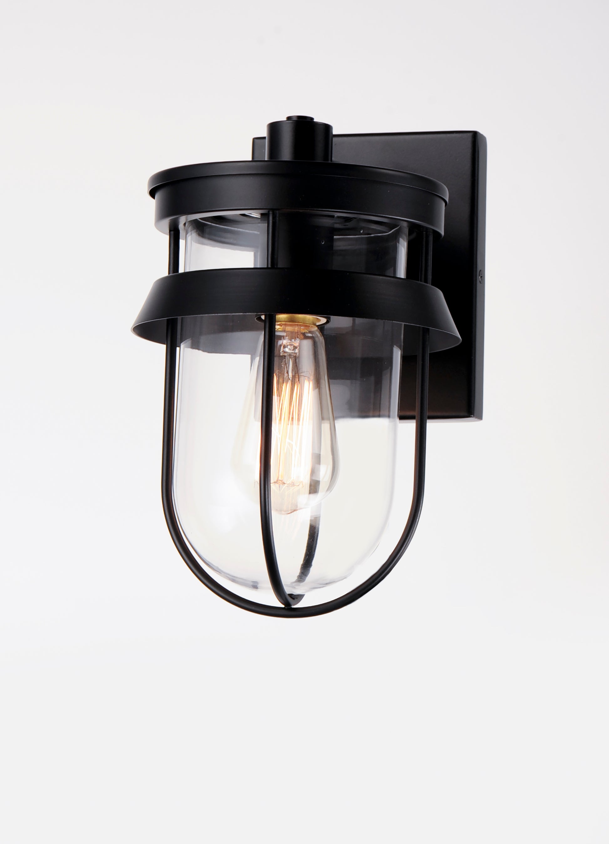 Breakwater Outdoor Wall Sconce Black by Maxim Lighting