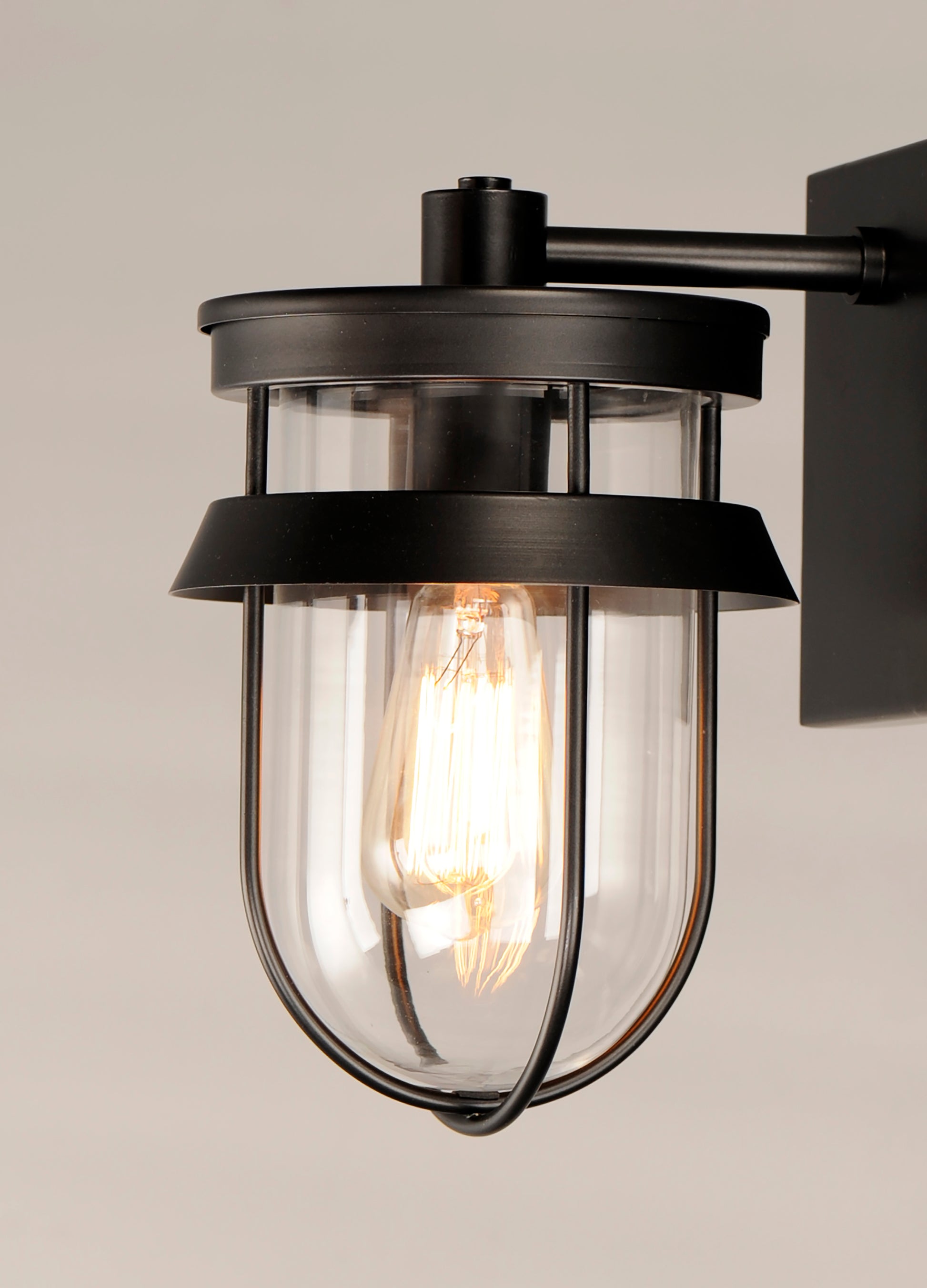 Breakwater Outdoor Wall Sconce Black by Maxim Lighting
