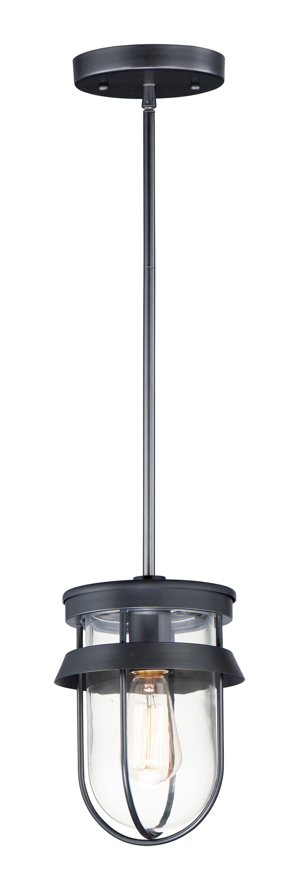 Breakwater Outdoor Pendant/Semi-Flush Black by Maxim Lighting