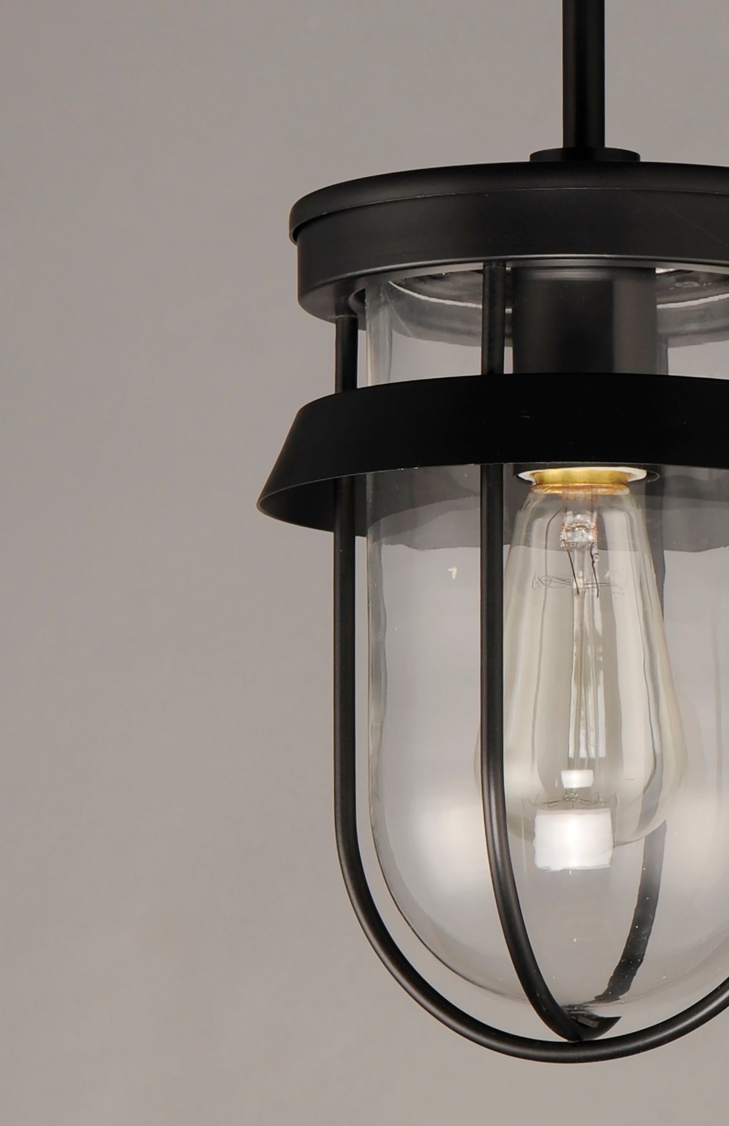 Breakwater Outdoor Pendant/Semi-Flush Black by Maxim Lighting