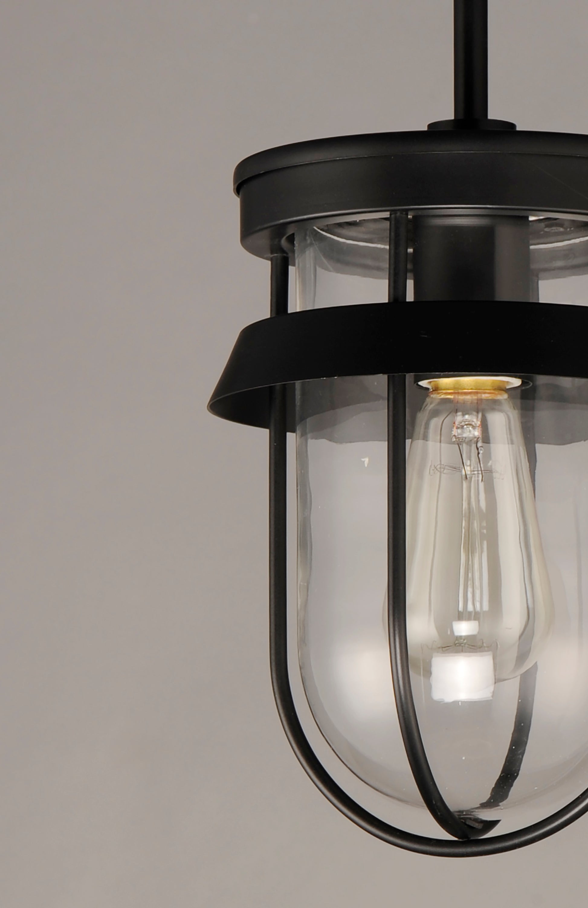 Breakwater Outdoor Pendant/Semi-Flush Black by Maxim Lighting