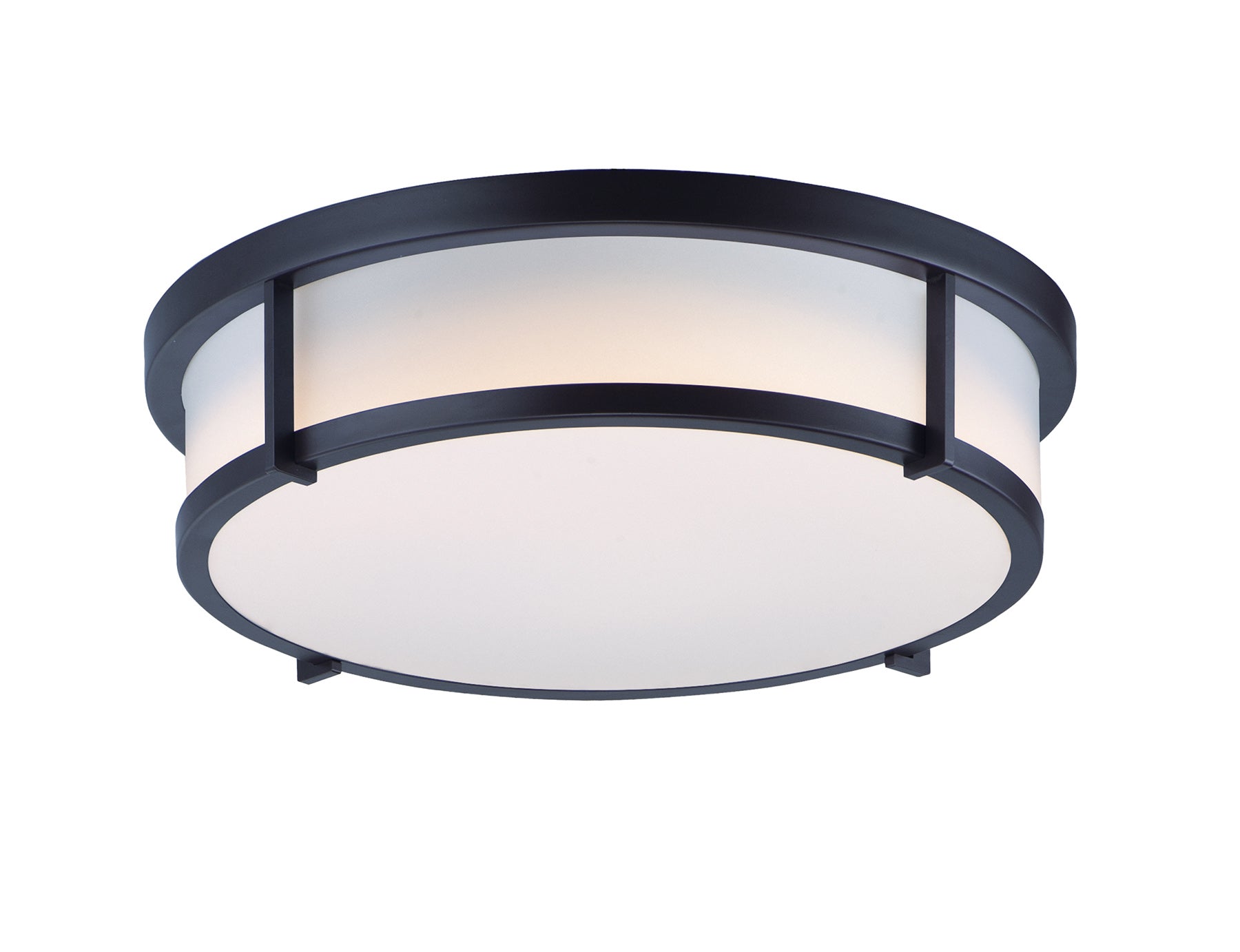 Rogue 17" 3-Light Flush Mount Black by Maxim Lighting