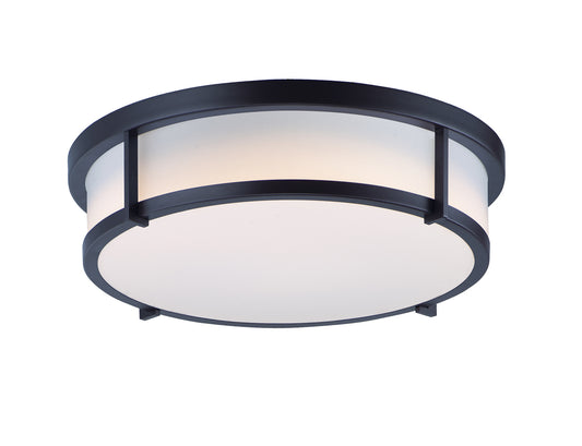 Rogue 17" 3-Light Flush Mount Black by Maxim Lighting