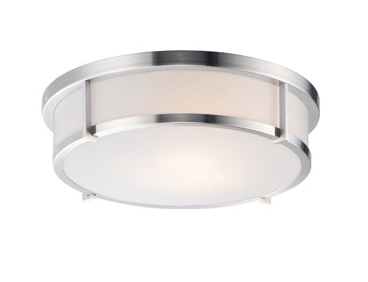 Rogue 17" 3-Light Flush Mount Satin Nickel by Maxim Lighting