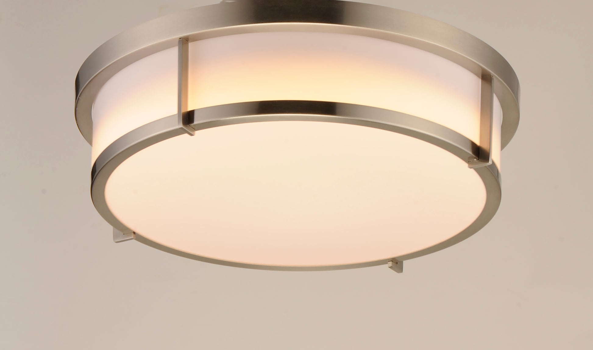 Rogue 17" LED Flush Mount Satin Nickel by Maxim Lighting