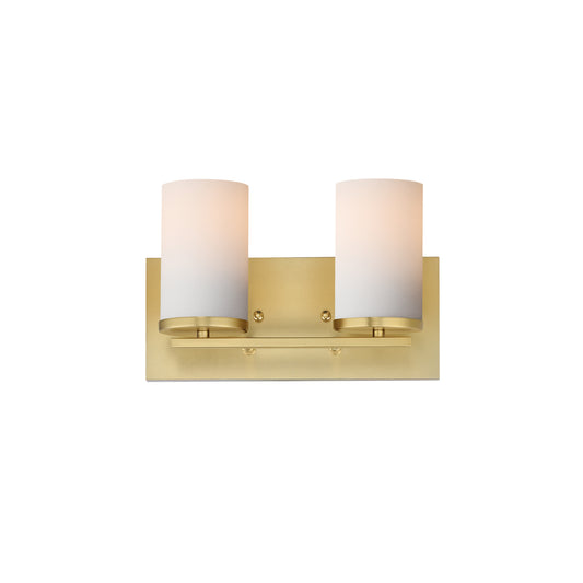 Lateral 2-Light Bath Vanity Satin Brass by Maxim Lighting