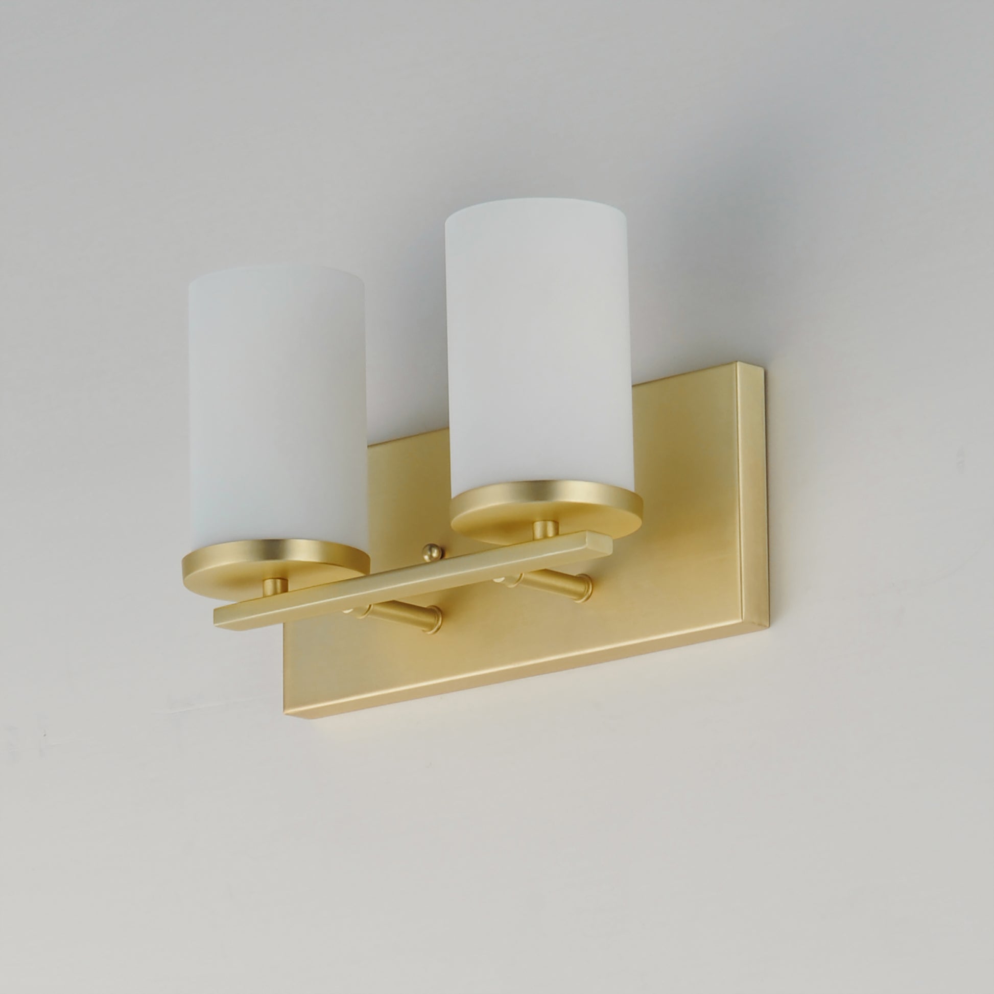 Lateral 2-Light Bath Vanity Satin Brass by Maxim Lighting