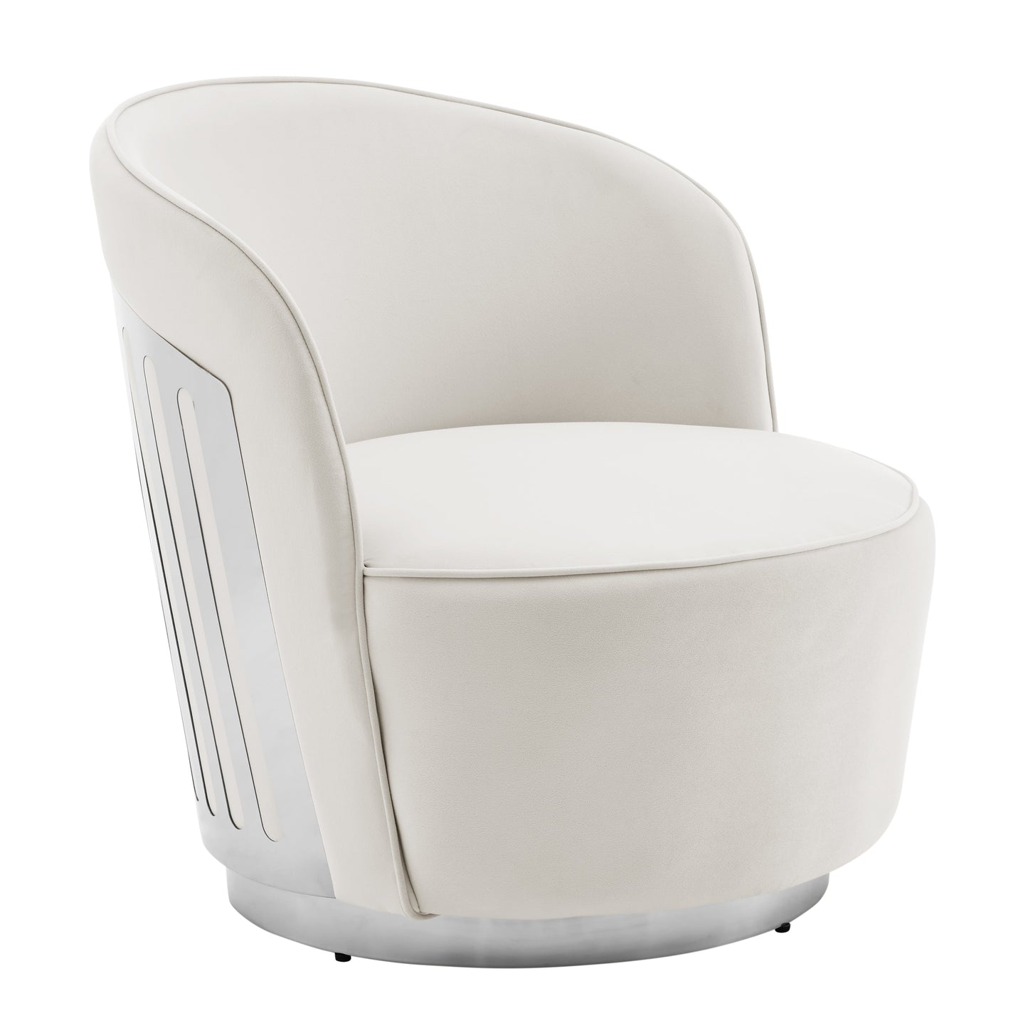 Luxe Elegance Swivel Accent Chair - Finesse Decor AC-33010-GC