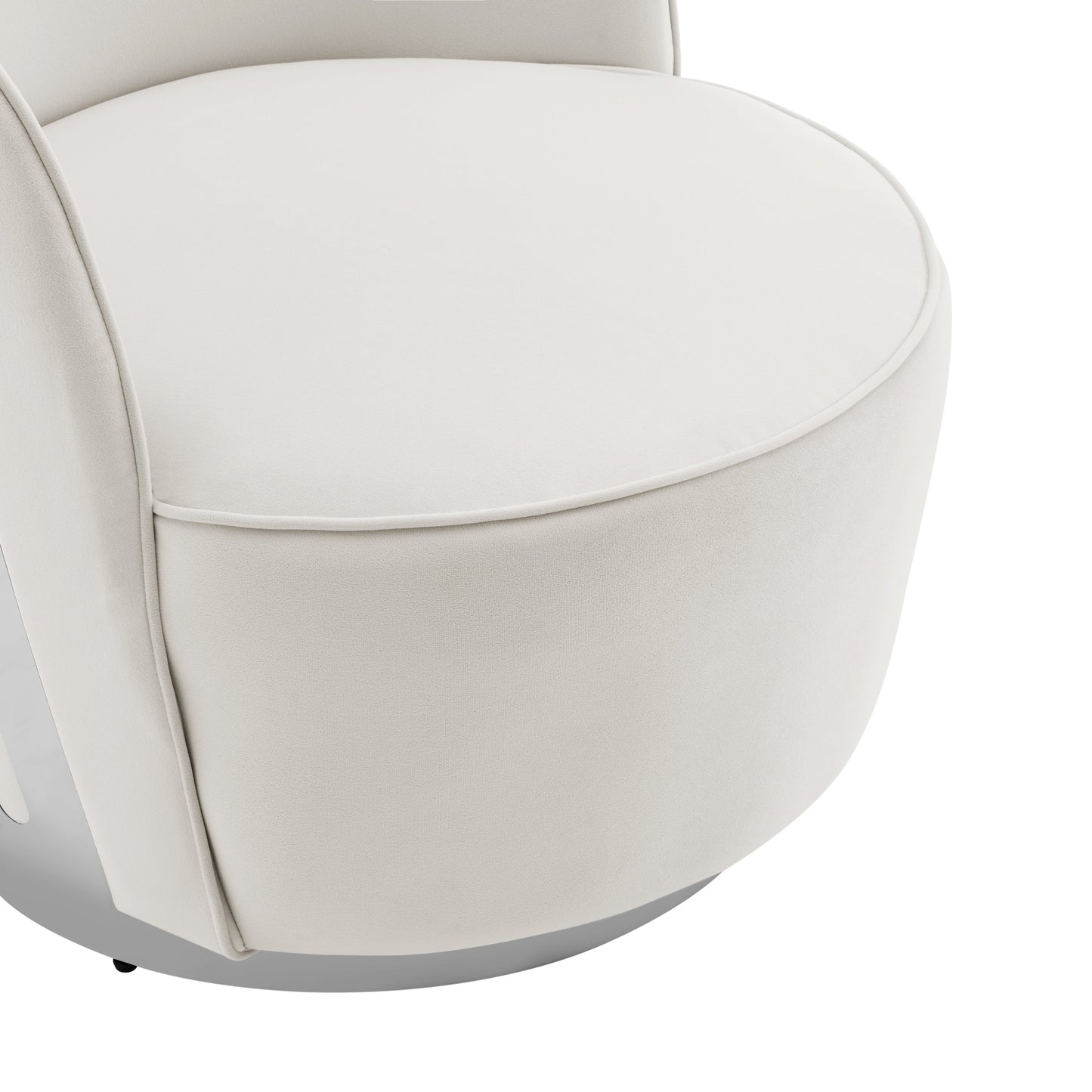 Luxe Elegance Swivel Accent Chair - Finesse Decor AC-33010-GC