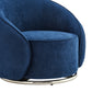Sapphire Swing Luxury Swivel Accent Chair - Finesse Decor AC-33012-BLC