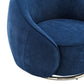 Sapphire Swing Luxury Swivel Accent Chair - Finesse Decor AC-33012-BLC