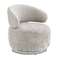 Elegant Swirl Swivel Accent Chair - Finesse Decor AC-33013-GC