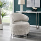 Elegant Swirl Swivel Accent Chair - Finesse Decor AC-33013-GC