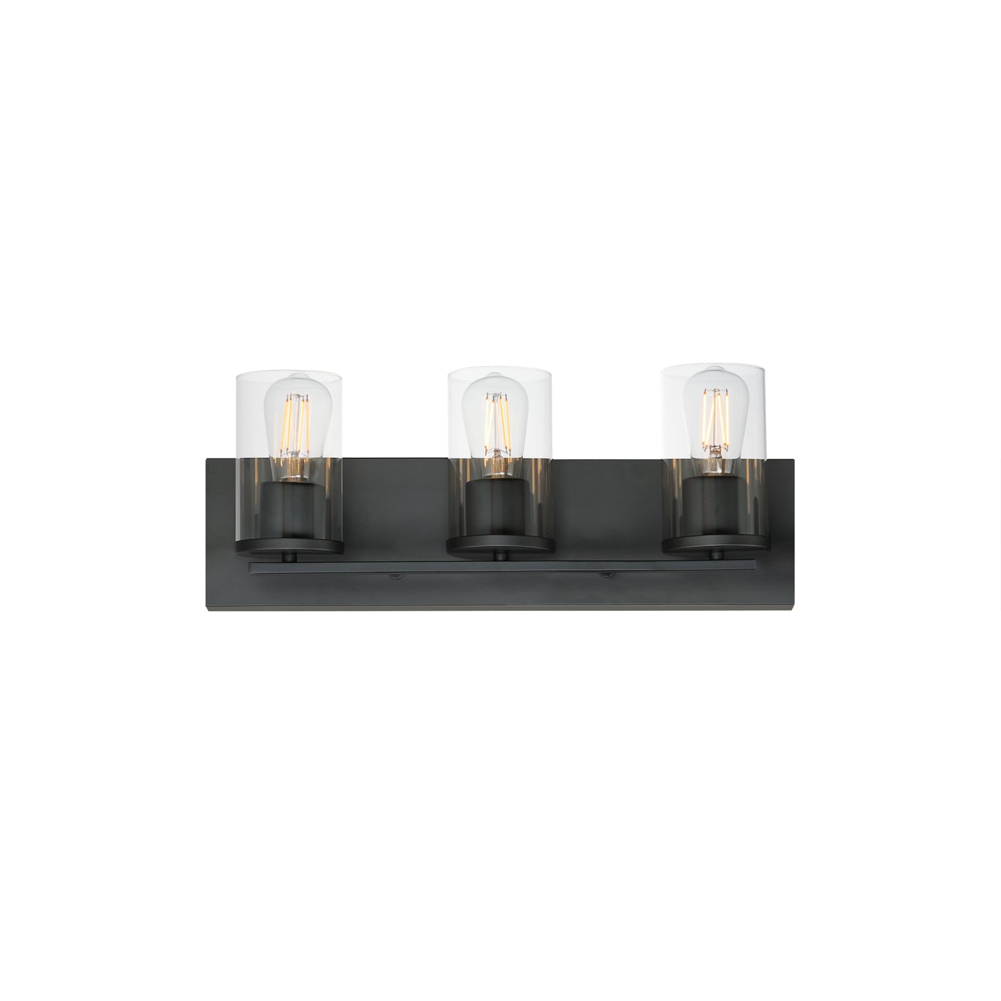 Lateral 3-Light Bath Vanity Black by Maxim Lighting