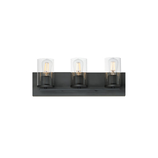 Lateral 3-Light Bath Vanity Black by Maxim Lighting