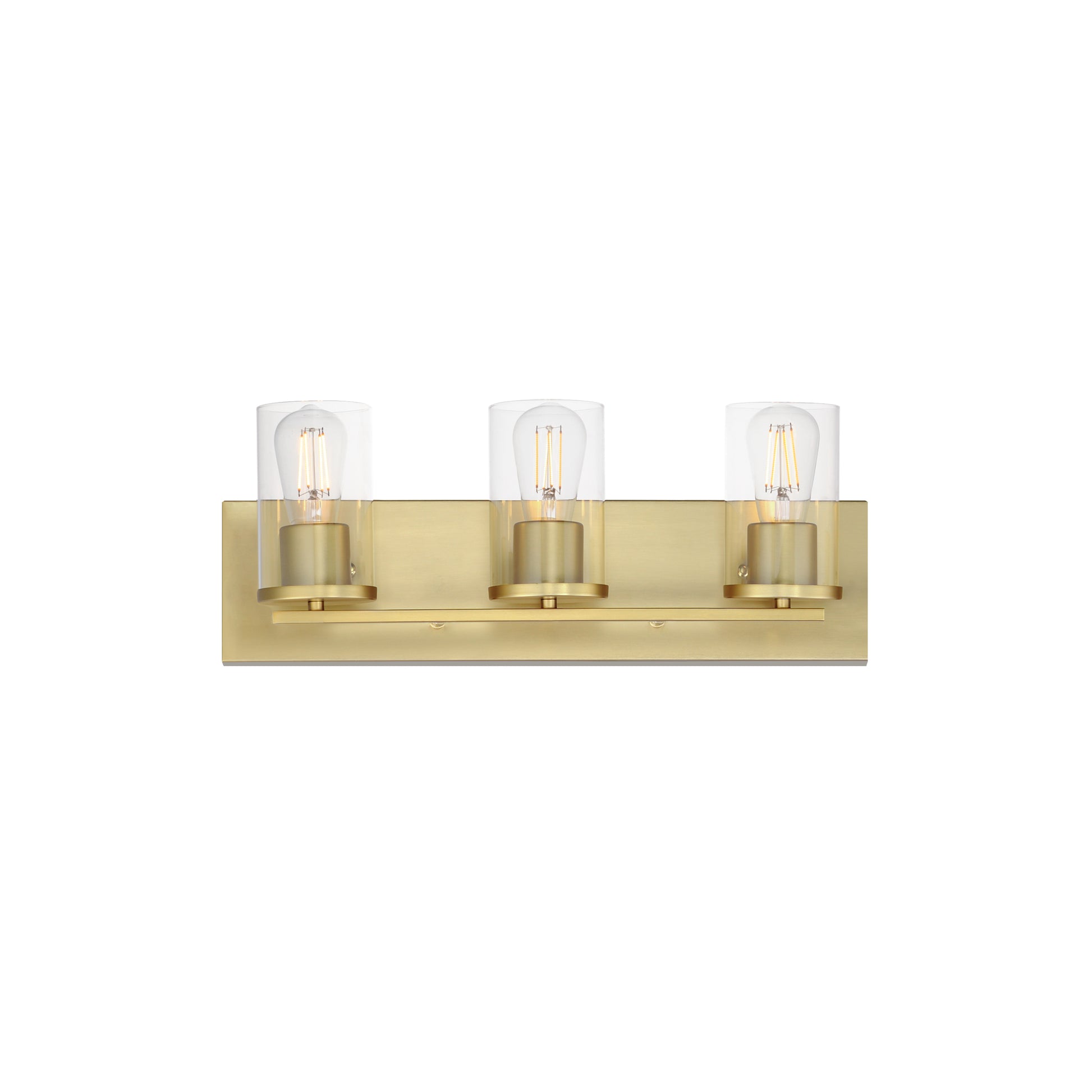 Lateral 3-Light Bath Vanity Satin Brass by Maxim Lighting