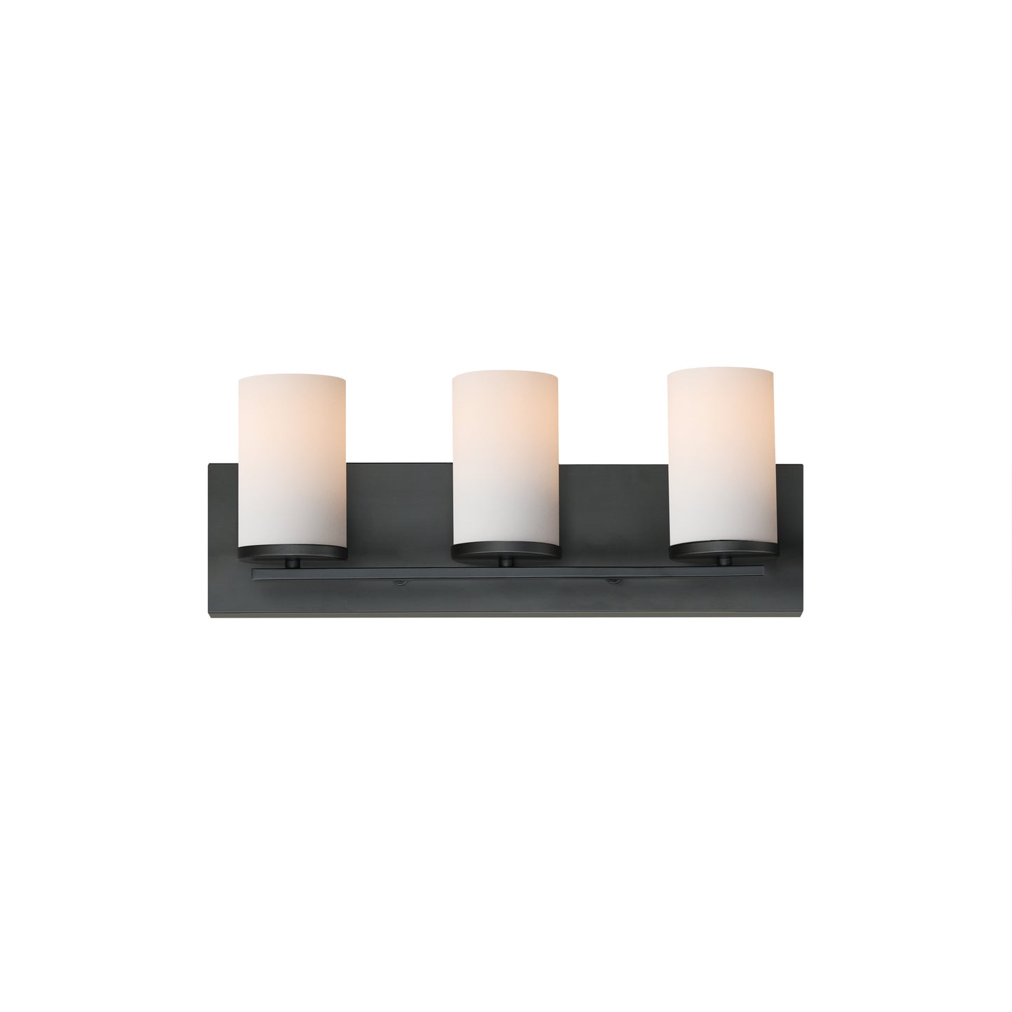 Lateral 3-Light Bath Vanity Black by Maxim Lighting