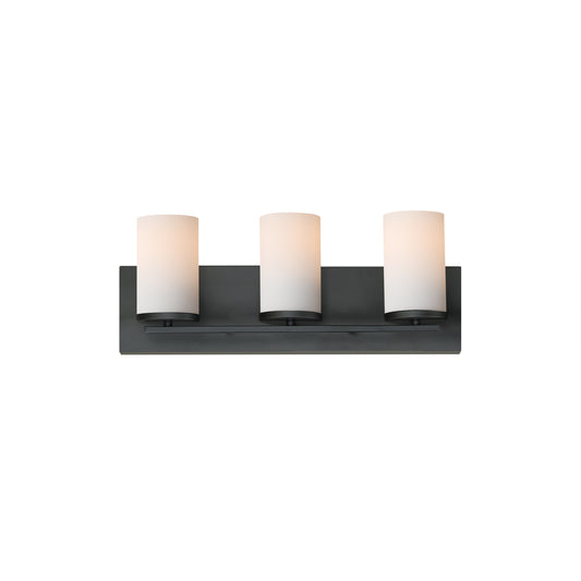 Lateral 3-Light Bath Vanity Black by Maxim Lighting