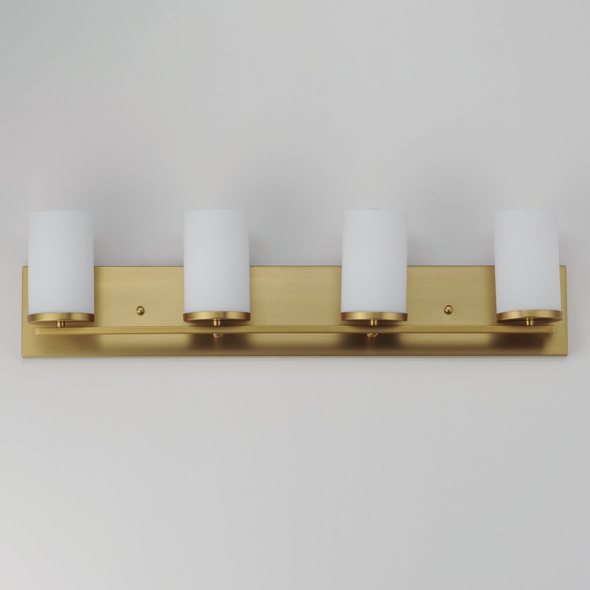 Lateral 4-Light Bath Vanity Satin Brass by Maxim Lighting