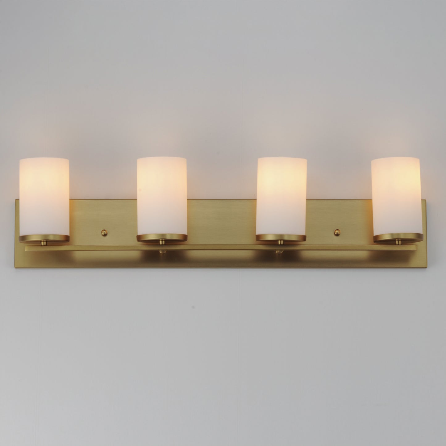 Lateral 4-Light Bath Vanity Satin Brass by Maxim Lighting