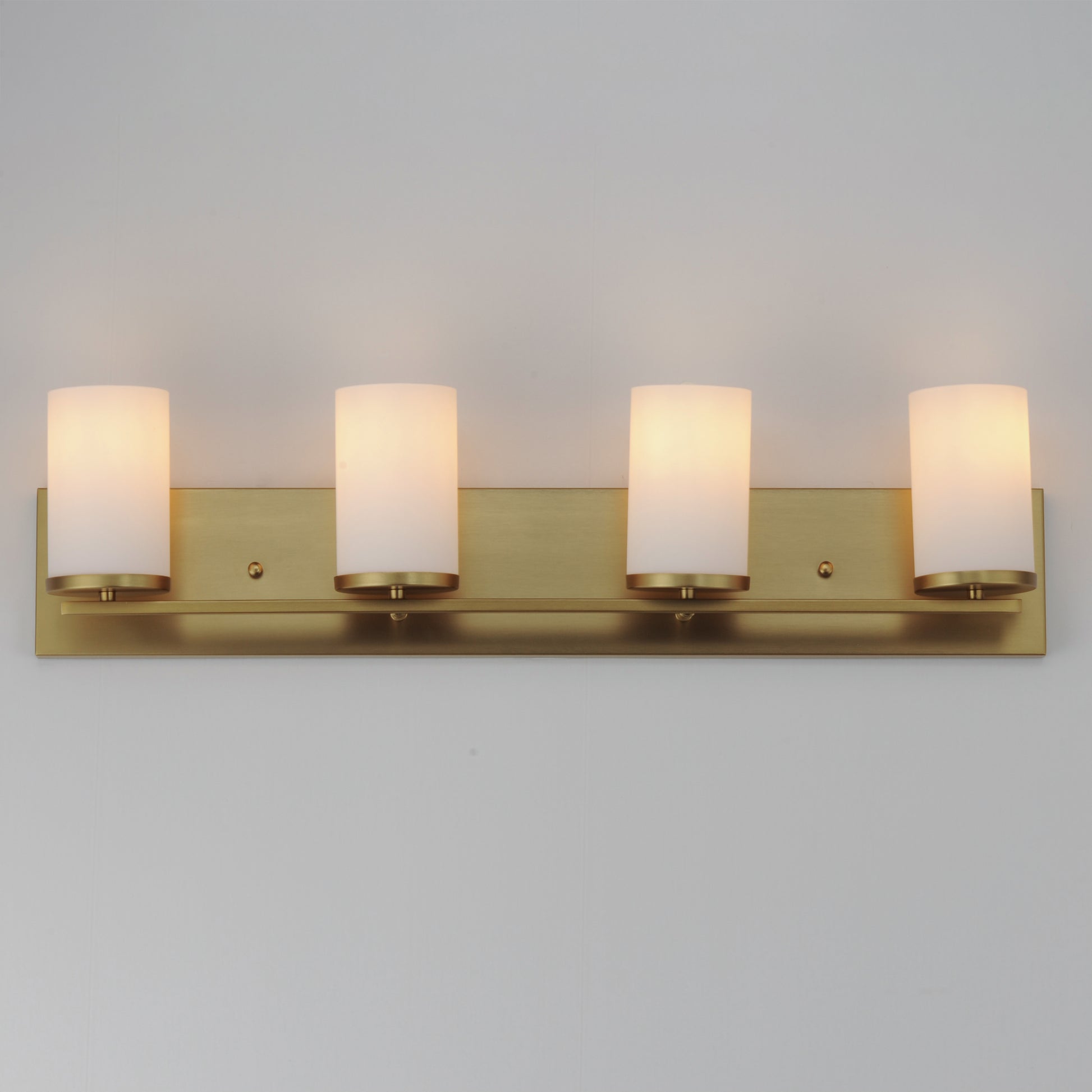 Lateral 4-Light Bath Vanity Satin Brass by Maxim Lighting