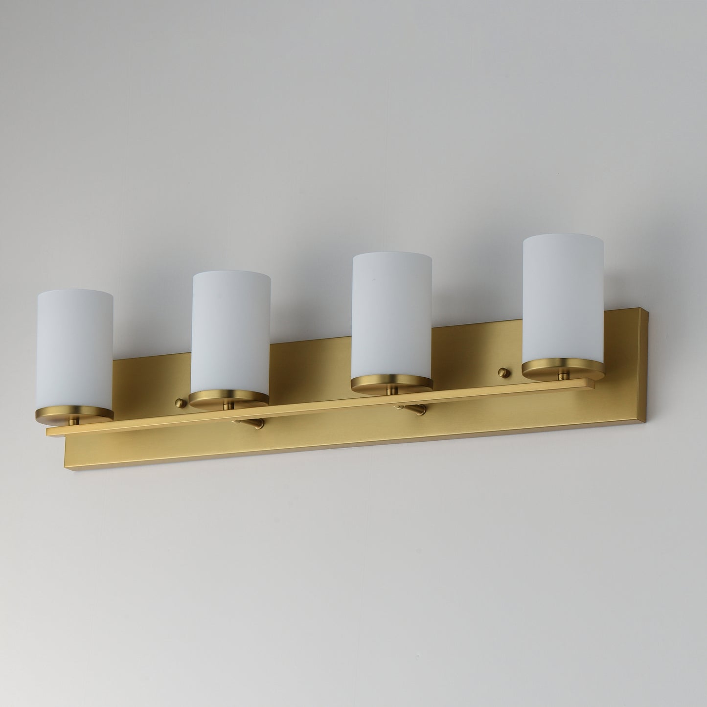 Lateral 4-Light Bath Vanity Satin Brass by Maxim Lighting