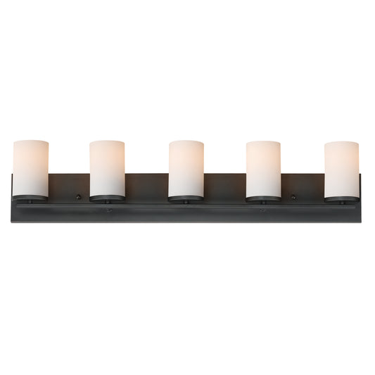 Lateral 5-Light Bath Vanity Black by Maxim Lighting