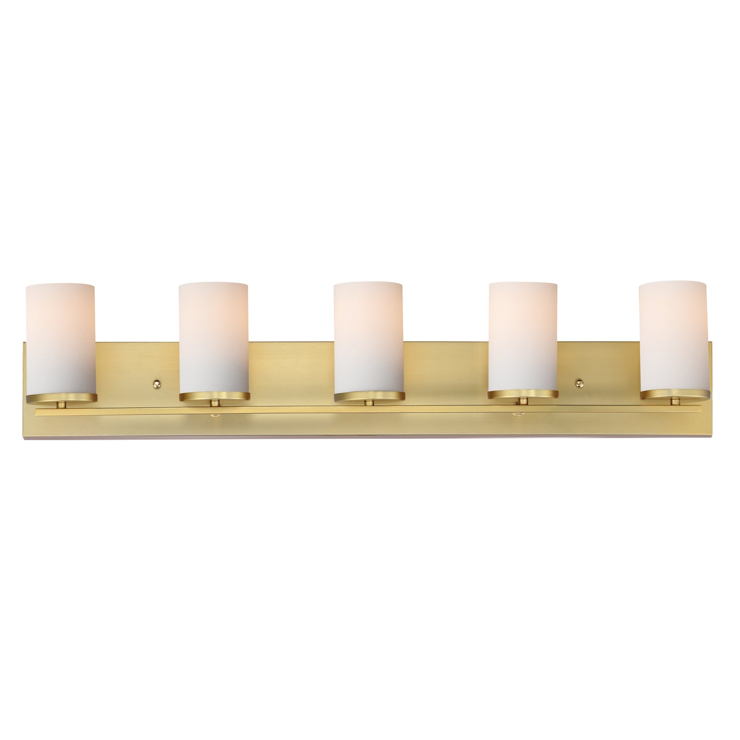 Lateral 5-Light Bath Vanity Satin Brass by Maxim Lighting