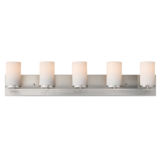 Lateral 5-Light Bath Vanity Satin Nickel by Maxim Lighting