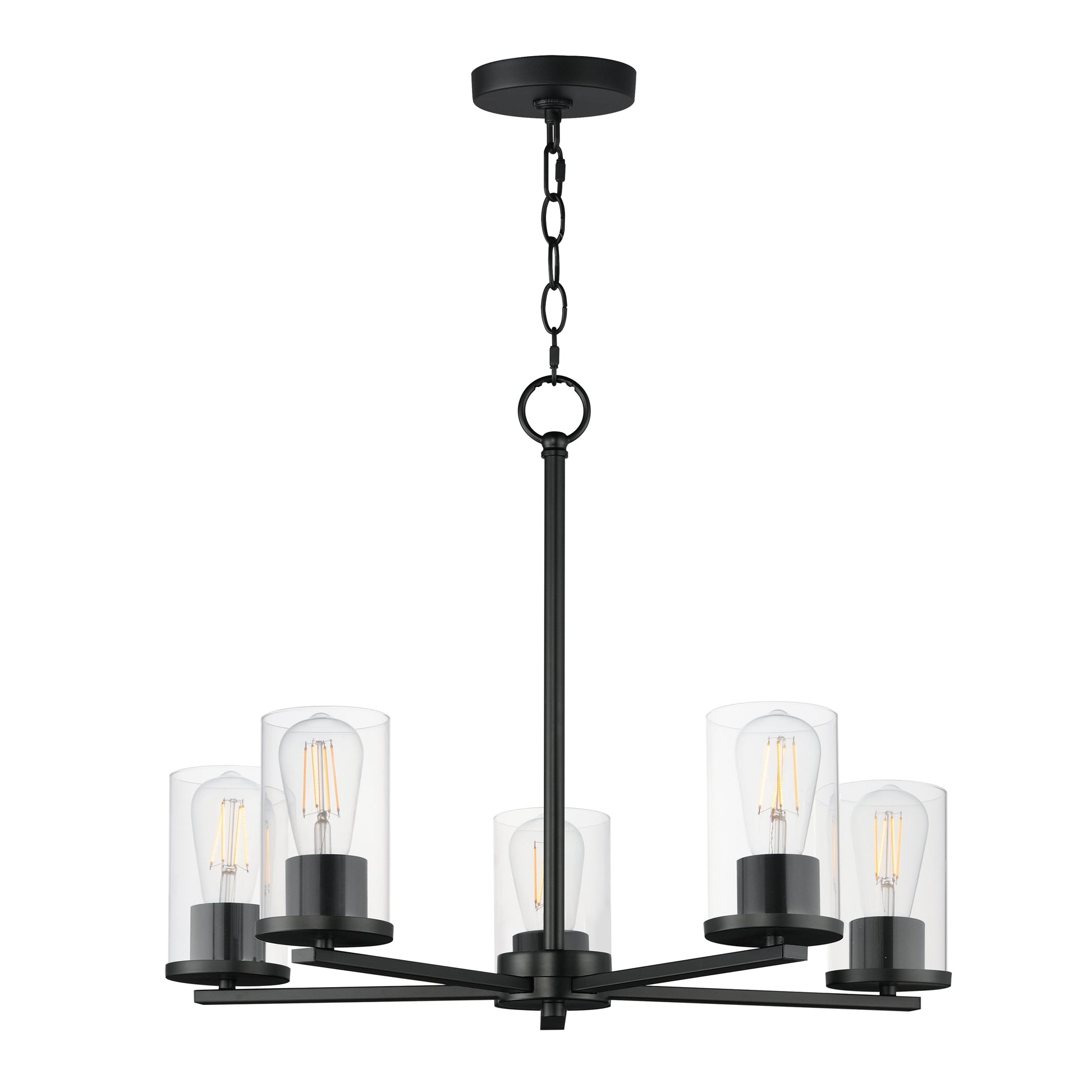 Lateral 5-Light Chandelier Black by Maxim Lighting