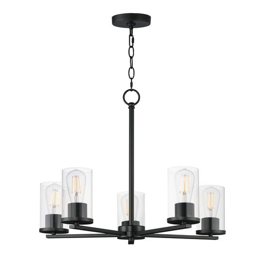 Lateral 5-Light Chandelier Black by Maxim Lighting