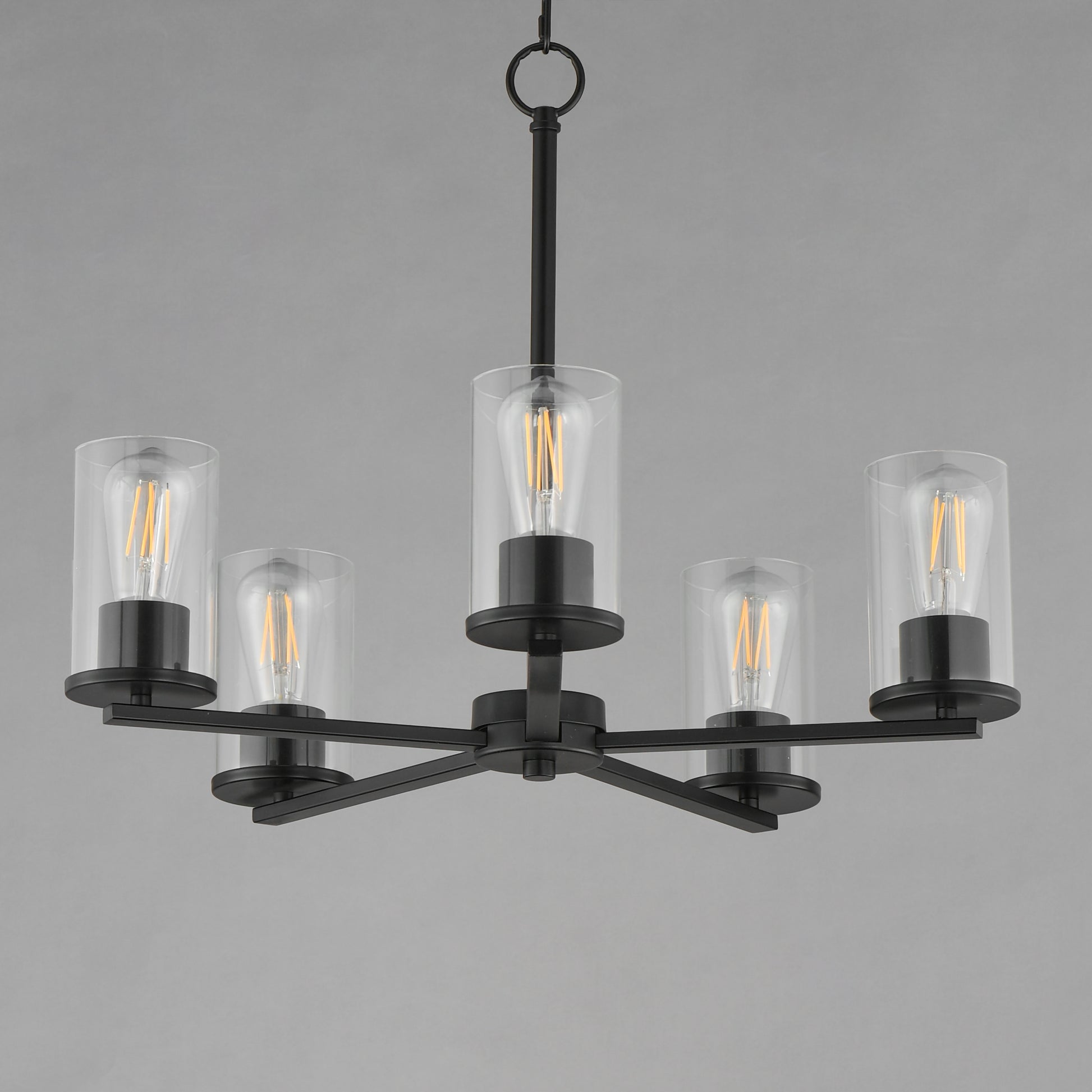 Lateral 5-Light Chandelier Black by Maxim Lighting
