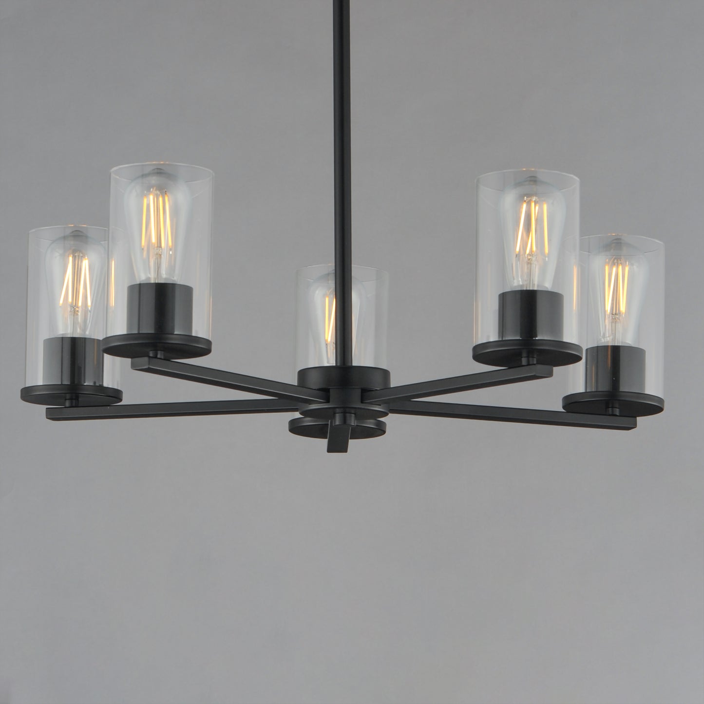 Lateral 5-Light Chandelier Black by Maxim Lighting