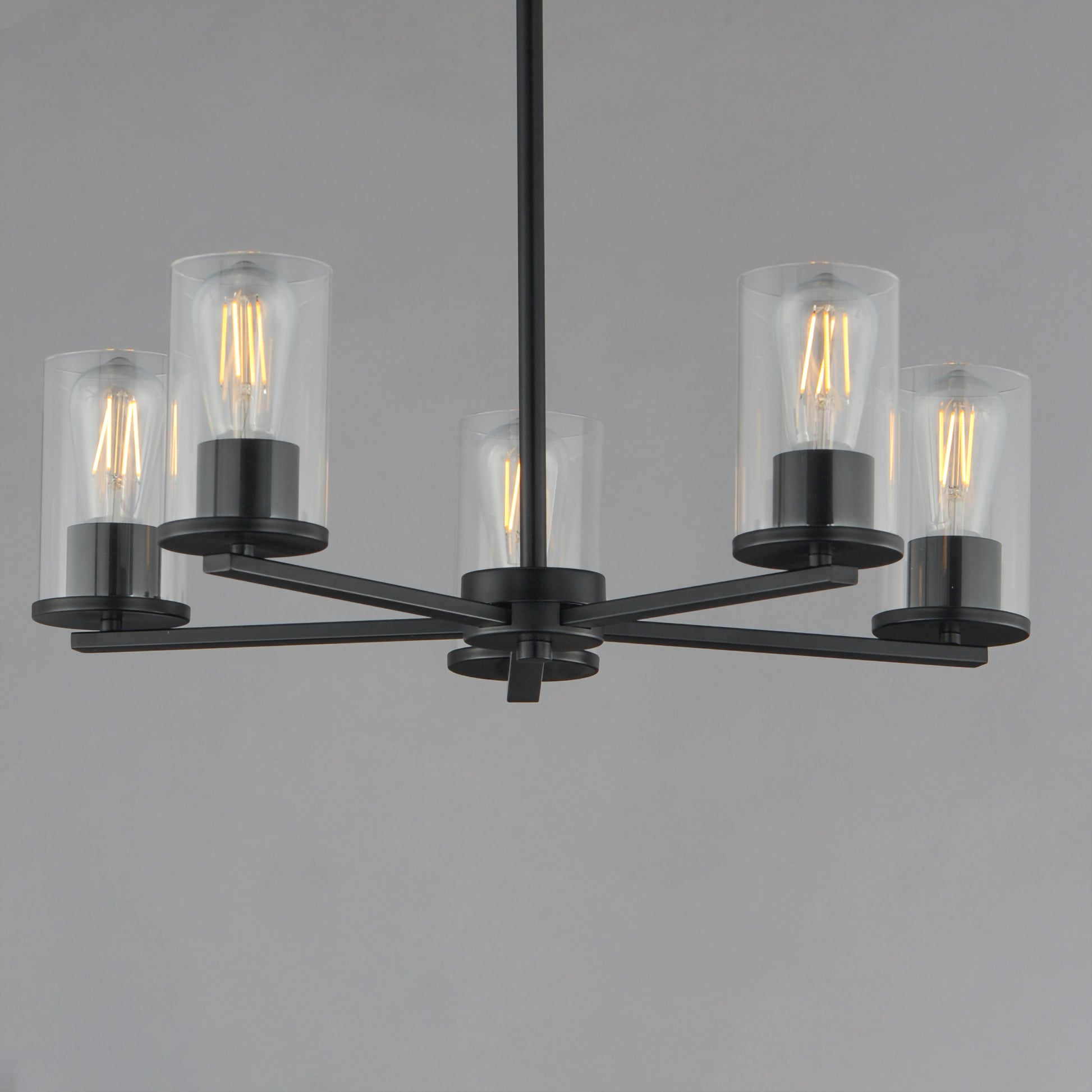 Lateral 5-Light Chandelier Black by Maxim Lighting
