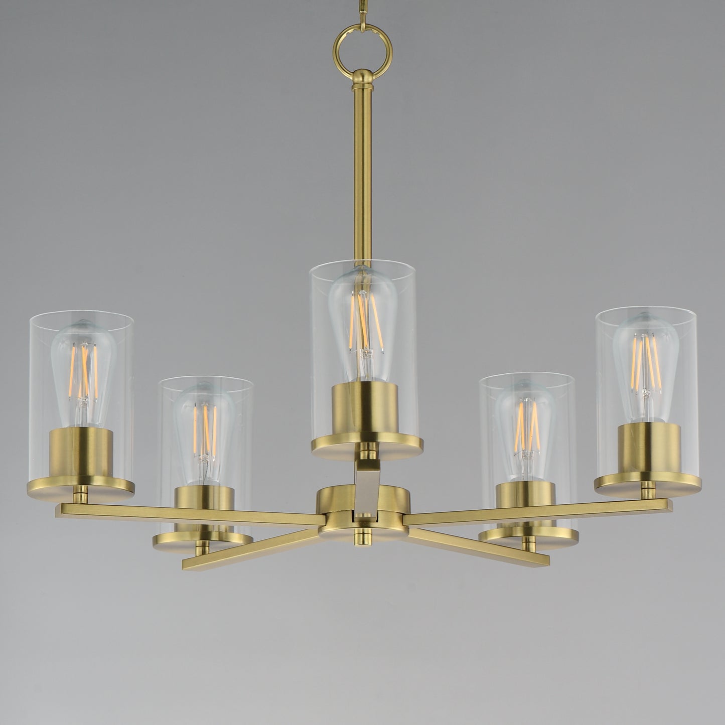 Lateral 5-Light Chandelier Satin Brass by Maxim Lighting
