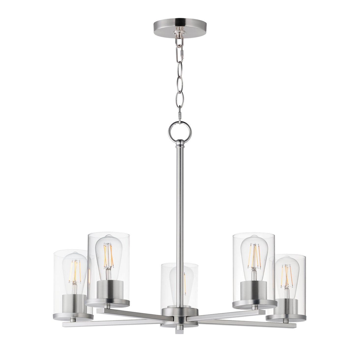 Lateral 5-Light Chandelier Satin Nickel by Maxim Lighting