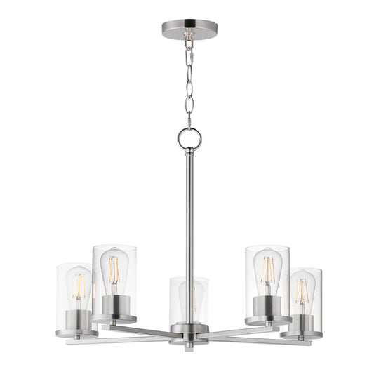 Lateral 5-Light Chandelier Satin Nickel by Maxim Lighting