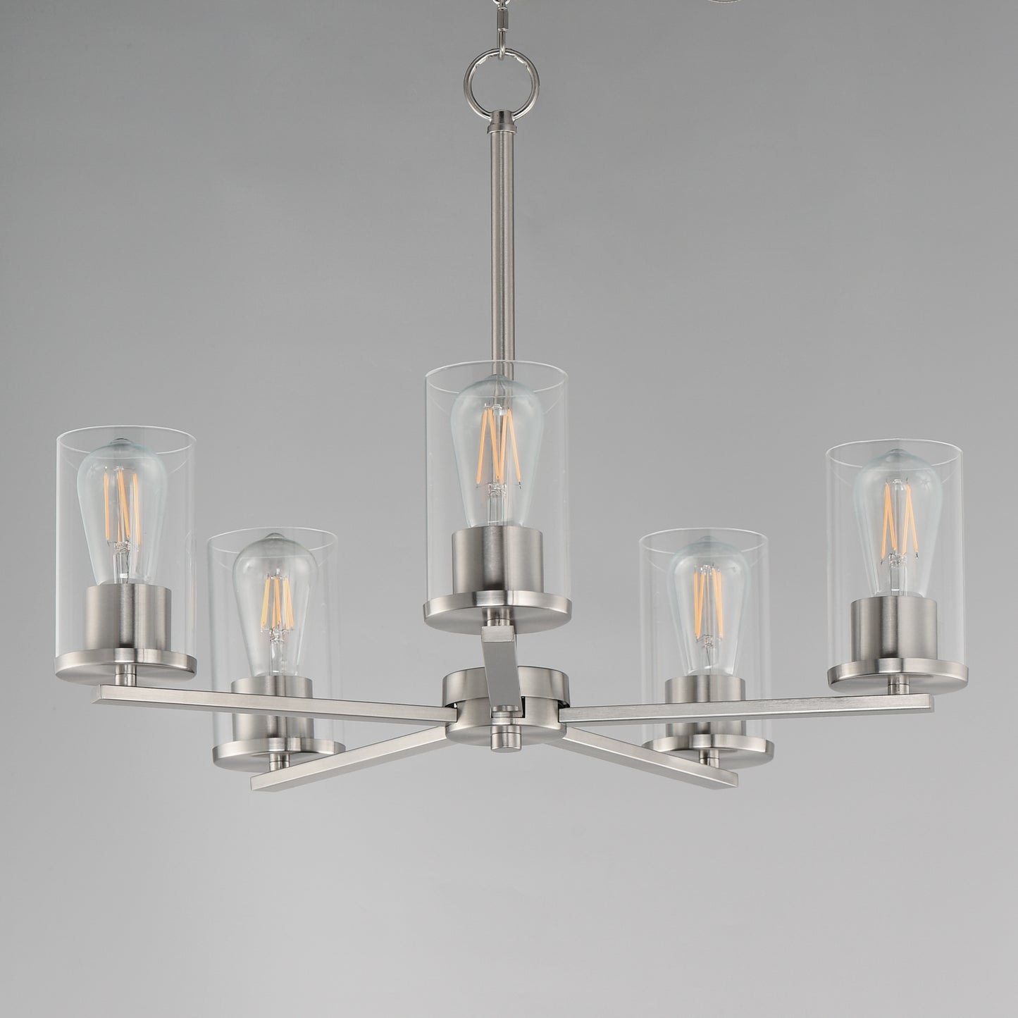 Lateral 5-Light Chandelier Satin Nickel by Maxim Lighting
