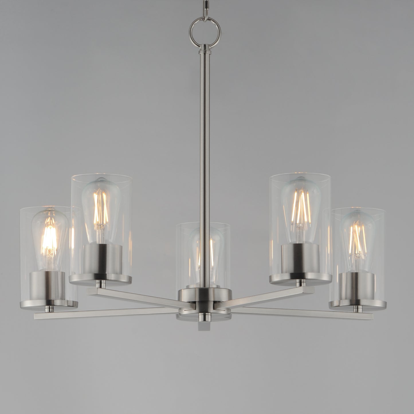 Lateral 5-Light Chandelier Satin Nickel by Maxim Lighting
