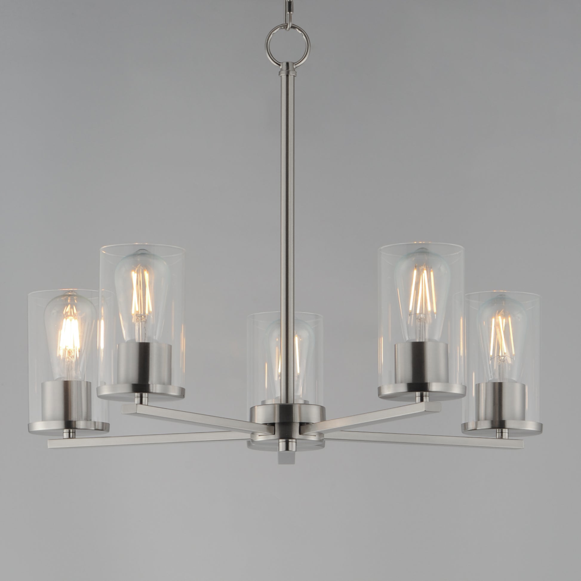 Lateral 5-Light Chandelier Satin Nickel by Maxim Lighting